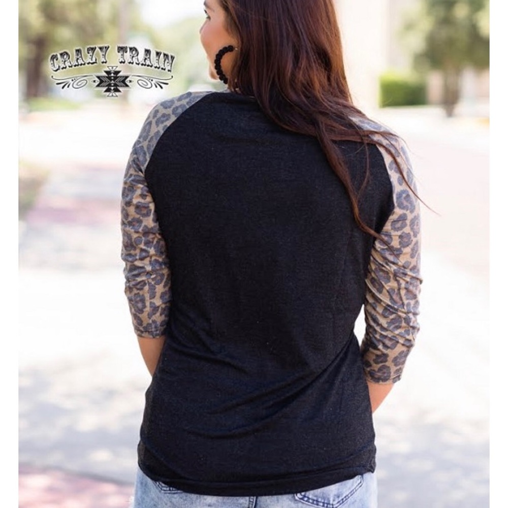 LAST ONE ๐ALL ABOARD!! Crazy Train Baseball Tee๐ - Picture 4 of 10